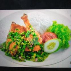 Nasi Paha Penyet Sambel Ijo