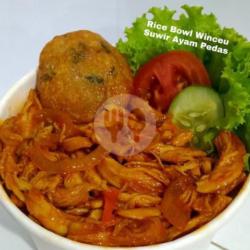 Rice Bowl Suwir Ayam Pedas