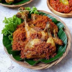 Ayam Lalapan Serundeng   Nasi