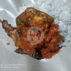 Sego Sambel Ikan Panggangan Tengiri