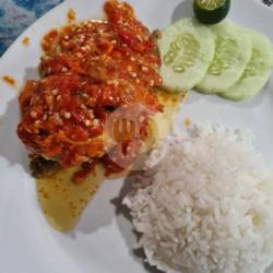 Ayam Penyet Geprek   Nasi