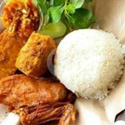 Nasi Bebek Gepuk   Tahu   Tempe