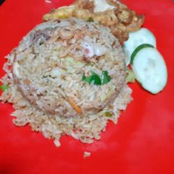 Paket Hemat 3 / Nasi Goreng Ayam   Peyek Kacang   Teh Obeng