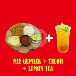 Mie Geprek   Telor   Lemon Tea