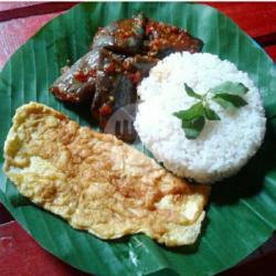 Nasi Sambel Terong   Telur Dadar