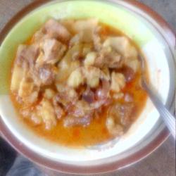 Lontong Gule Kacang Krewetan