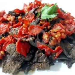 Dendeng Paru Sambalado Merah