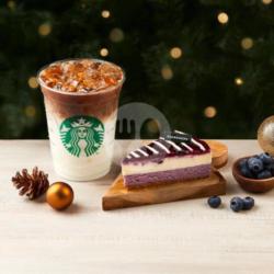 Blueberry Ribbon Cheesecake   Caramel Macchiato