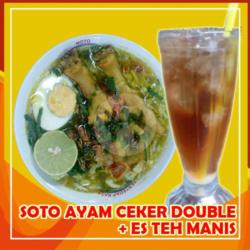 Soto Ayam Ceker Plus Es Teh Manis