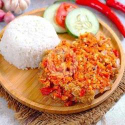 Nasi Ayam Keprek Jumbo