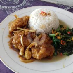 Nasi Chicken Karage. Ayam Masak Pdas Manis