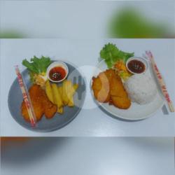 Chicken Katsu Potato Wedgess