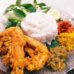 Nasi Sambel Udang Kriuk