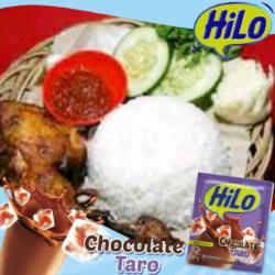 Paket Nasi Ayam Bakar   Hilo Chocolate Taro