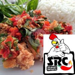 Ayam Geprek   Nasi   Lalap Sambal