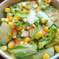 Tumis Sawi Putih Jagung Manis