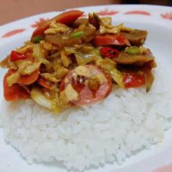 Nasi Gila Special Sosis Ayam Bakso