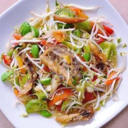 Toge Tumis Ikan Asin