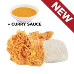 Paket 1 Fried Chicken   1 Nasi   Curry Sauce