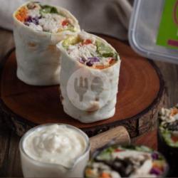 Rainbow Salad Wrap  Tuna