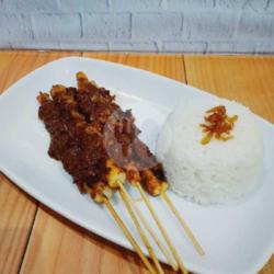 Sate Ayam 5tusuk  Nasi, Sambel, Acar