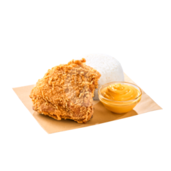 Paket Nasi Crispy Chicken Cheese Besar-ol