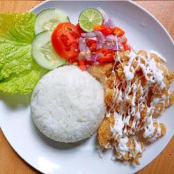 Nasi Ayam Mayo Sambal Matah