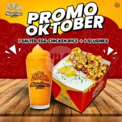 Salted Egg Chicken Rice   Slushies