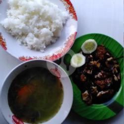 Ayam Bakar   Nasi   Kuah Sop