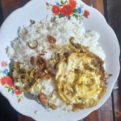 Nasi Putih Telor Ceplok Jumbo