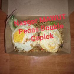 Nasi Goreng Mawut Pedas Double Ceplok Wk