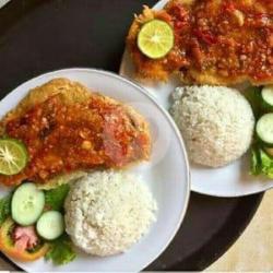 Paket Nasi Telor Dadar Penyet