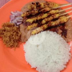 Sate Klopo Ayam 5 Tusuk  Nasi Putih