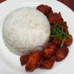 Nasi Ayam Crispy Saus Asam Pedas