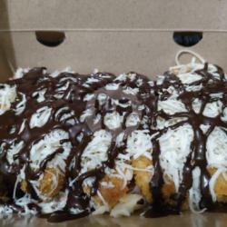 Pisang Crispy Coklat Susu Keju