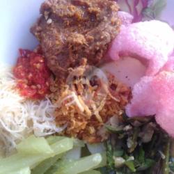 Lontong   Rendang/dendeng