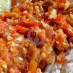 Chicken Katsu Sambal Korek   Nasi Putih