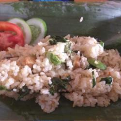 Nasi Bakar Asin Jambal Pete