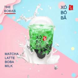 Matcha Latte Boba Milk (large)