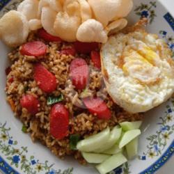 Nasi Goreng Sosis Telor