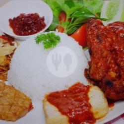 Nasi Sambelan Bumbu Rujak Ayam