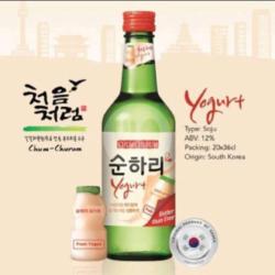 [21 ] Soju Chum Churum Yogurt   Free Yakult N Kacang Kulit Garuda