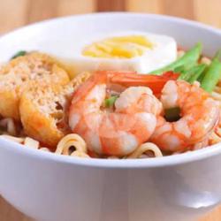 Indomie Rebus Udang Dan Nasi