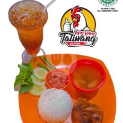 Ayam Taliwang   Nasi   Sayur Asam   Teh Obeng