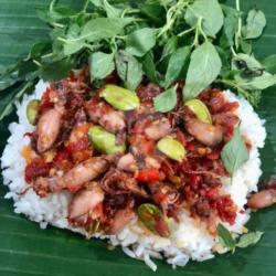 Nasi Bakar Cumi Sambal Merah