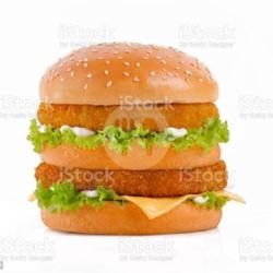 Burger Besar Double Chiken   Keju Slice