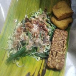 Sego Pecel(nasi Pecel Telur(dadar/ceplok) Free Es Teh/teh Hangat Manis