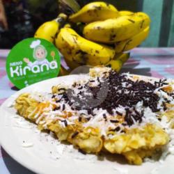 Pisang Geprek Keju Coklat