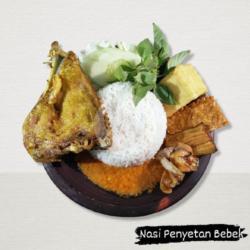 Nasi Penyetan Bebek