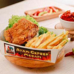 French Fries Chicken Merapi